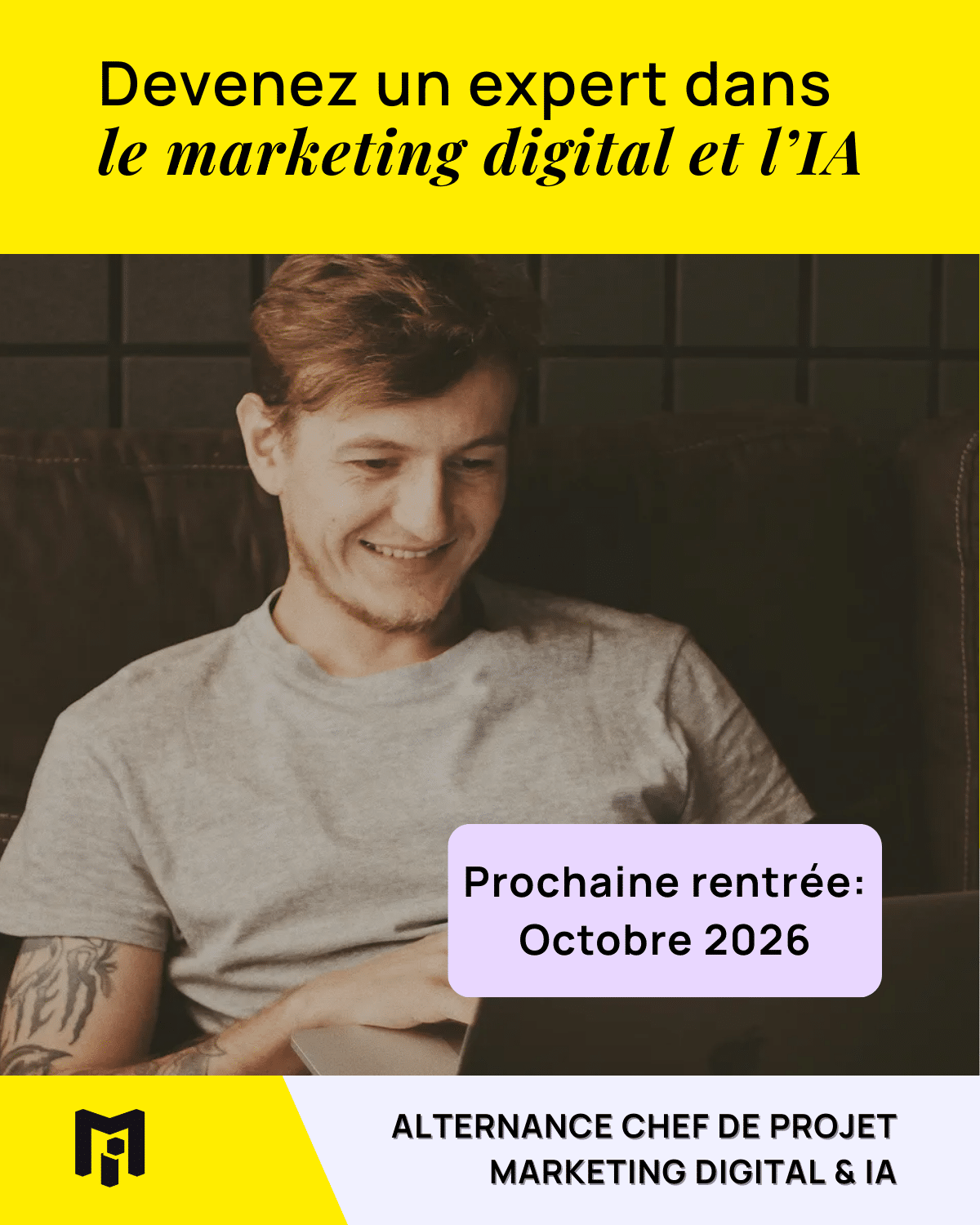 Rentrée octobre 26 - Alternance chef de projet marketing digital et IA