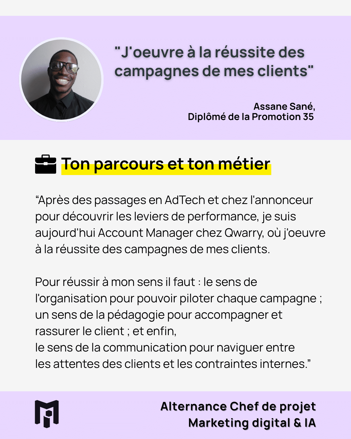 Portrait Assane Sané -Media Institute