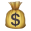 emoji sac a billets