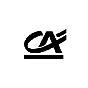Logo Crédit Agricol noir et blanc