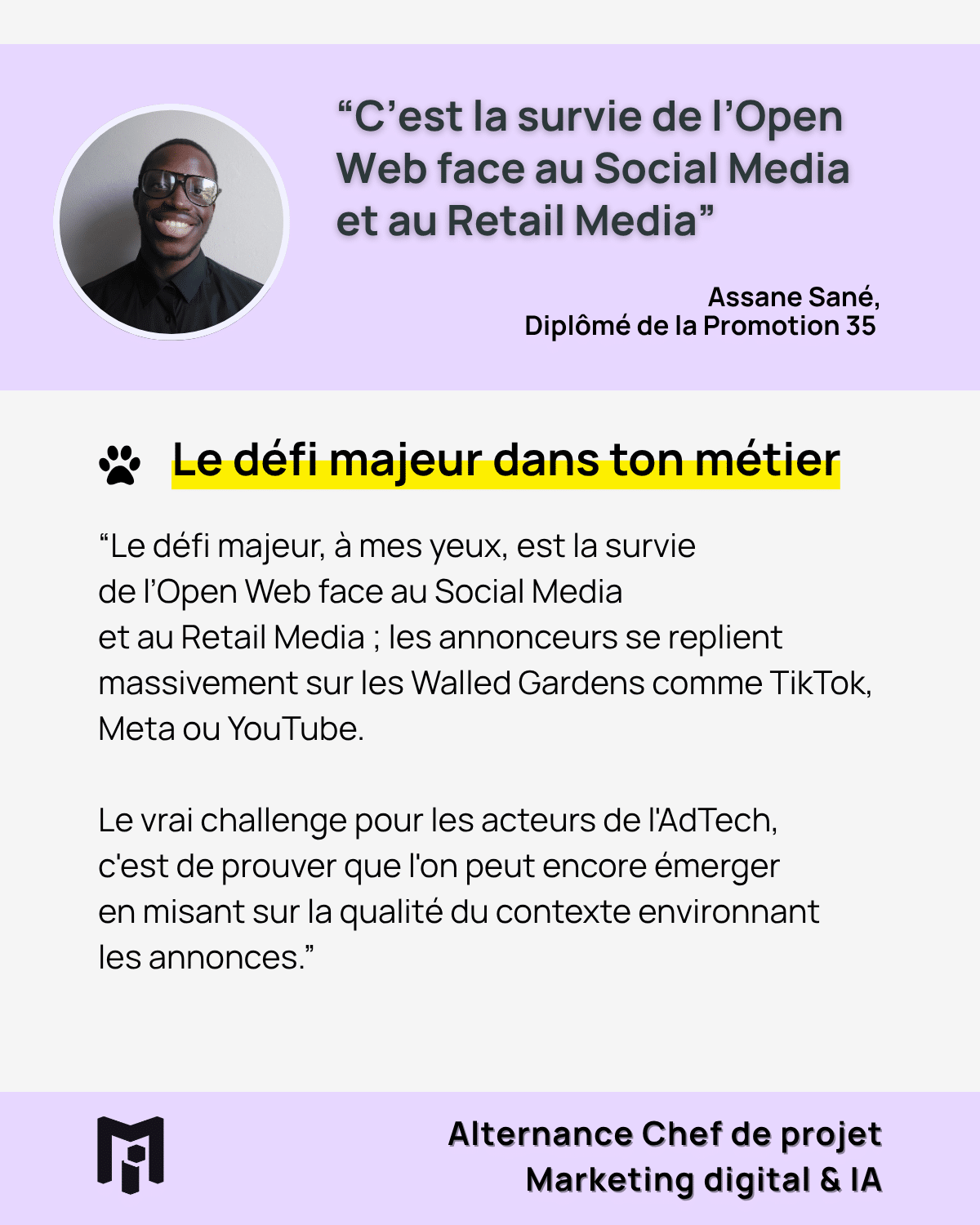 Portrait Assane Sané -Media Institute