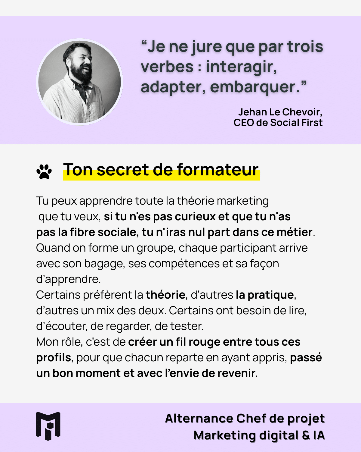 Interview Jehan Le Chevoir