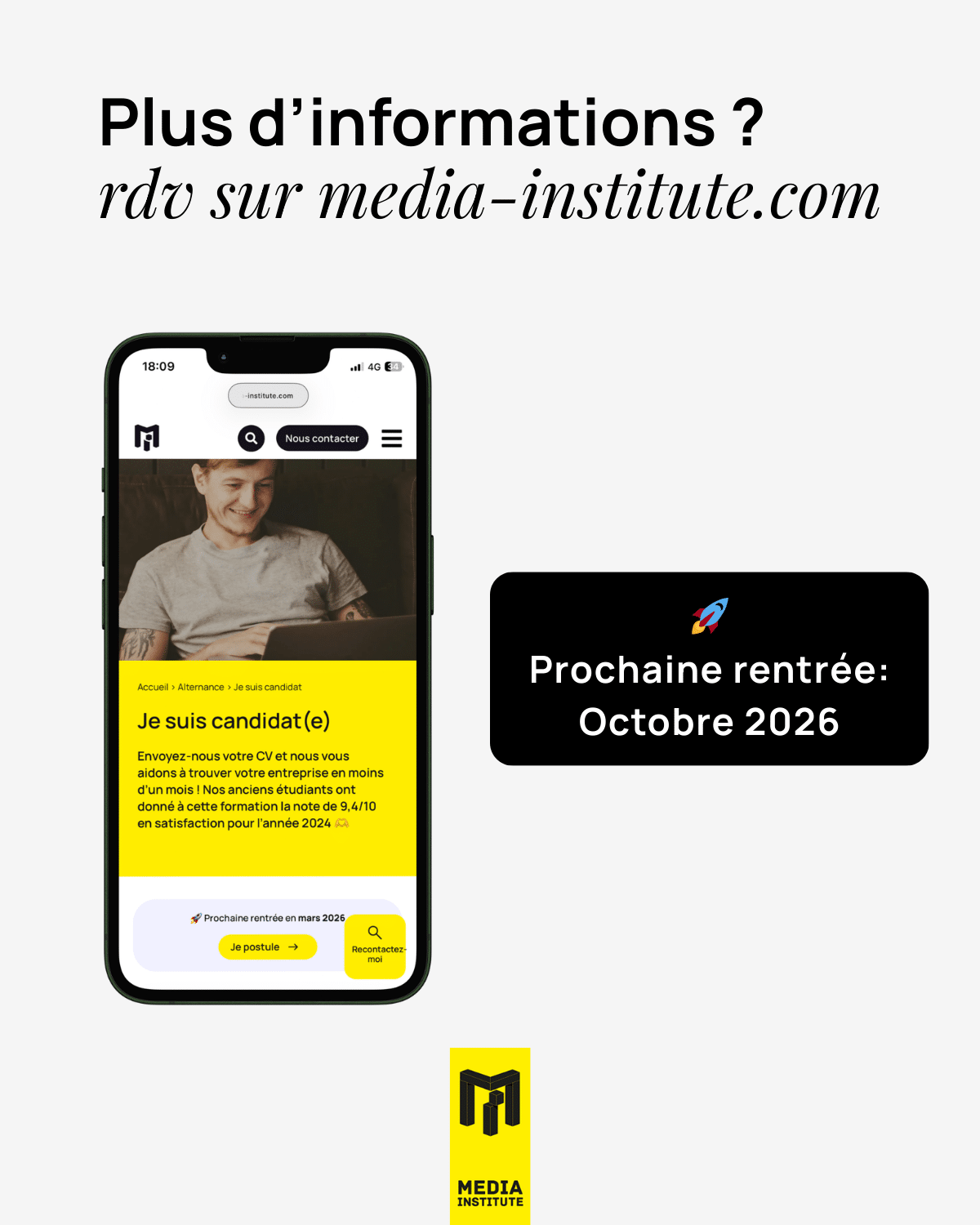 Rentrée octobre 26 - Alternance chef de projet marketing digital et IA
