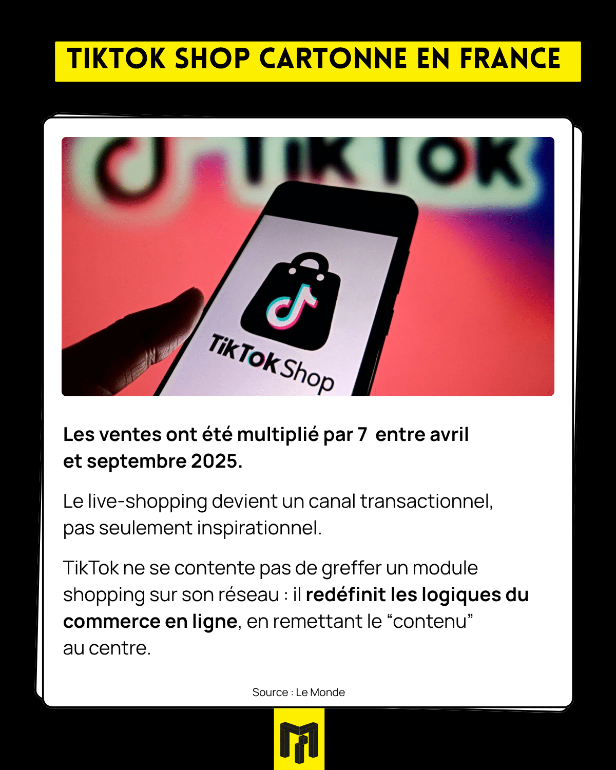 Media Institute - Social Media_ ce qu’il faut retenir -TikTok Shop cartonne en France